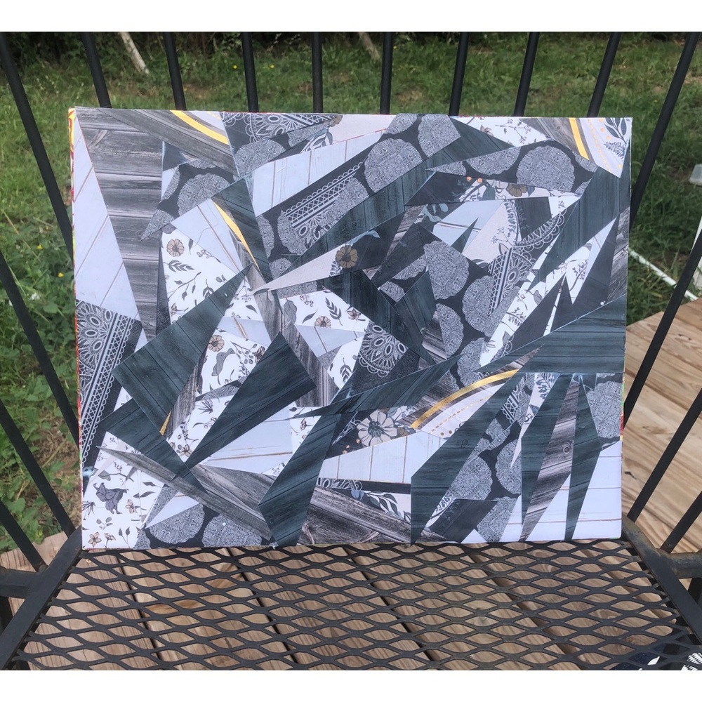 ✨Original Handmade Analog Collage on Canvas✨